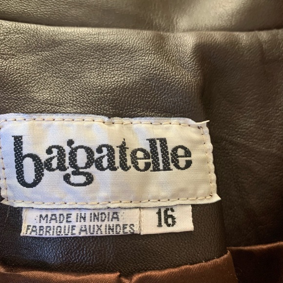 Bagatelle rich brown vintage leather jacket - Picture 4 of 9